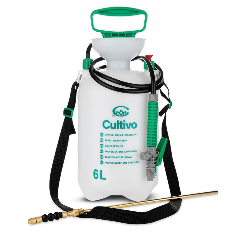 Opryskiwacz Cultivo Ręczny 6l Ciśnieniowy Teleskopowa miedziana Lanca 38-91 cm 1 szt
