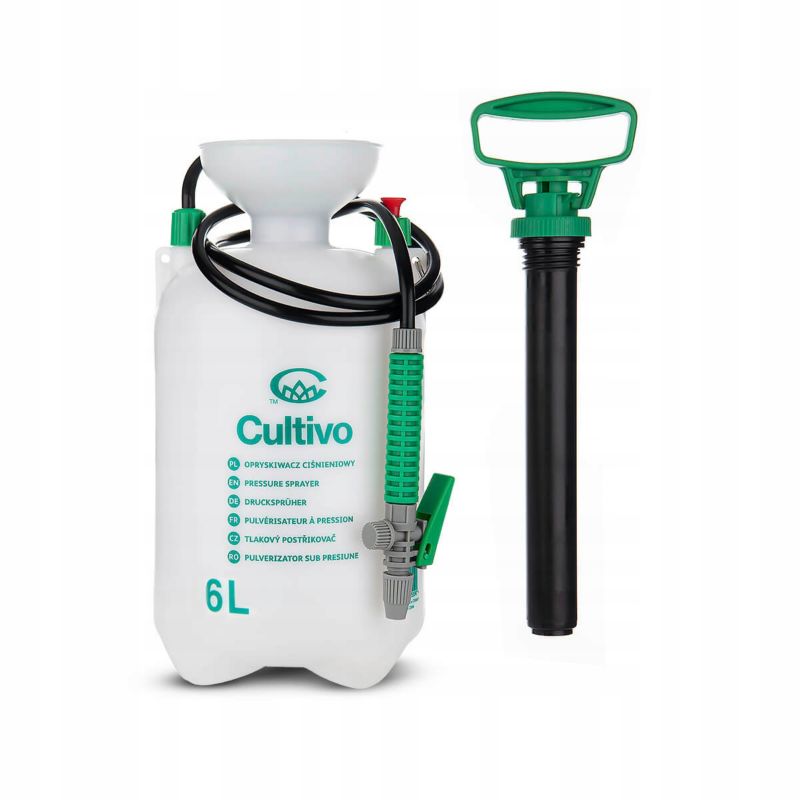 Opryskiwacz Cultivo Ręczny 6l Ciśnieniowy Teleskopowa miedziana Lanca 38-91 cm 1 szt