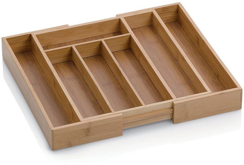 Organizer do szuflady bambusowy Kela Kalma 5/7 przegródek rozkładany 39x33x5cm 1 szt.