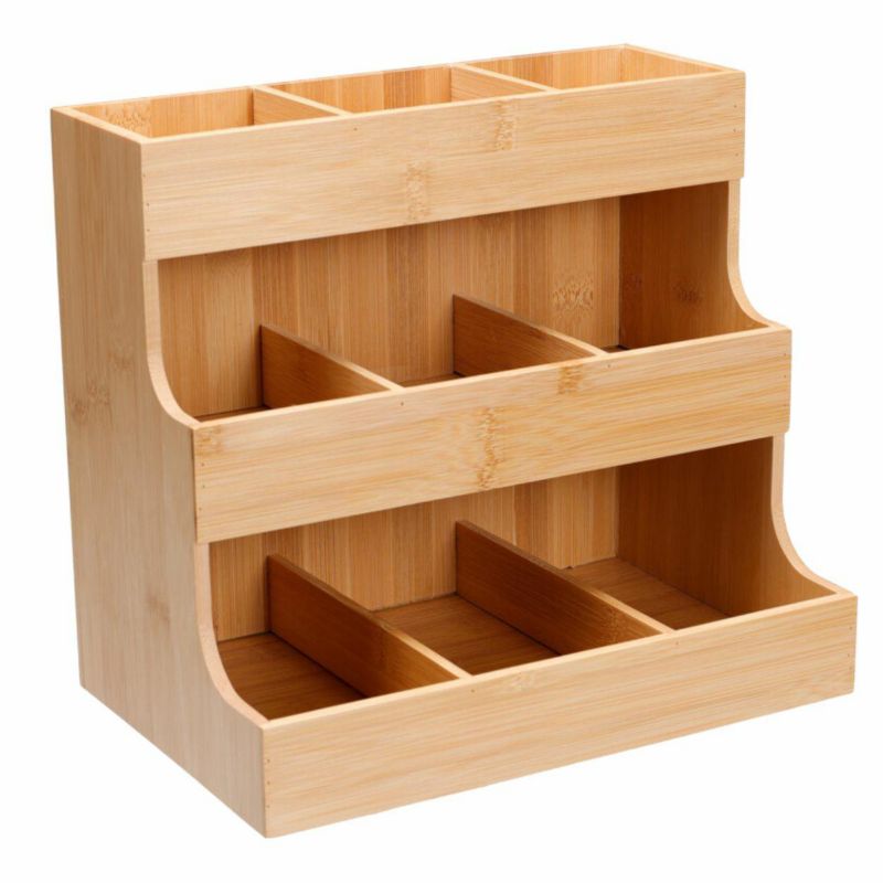 Organizer kuchenny HowHomely 3-poziomowy 6-przegród 26,3x16,5x24 cm 1 szt.