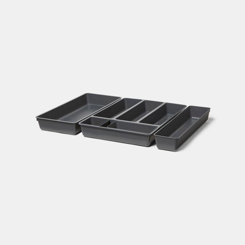 Organizer na sztućce GoodHome Nitaki 10 cm szary