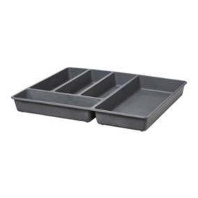 Organizer na sztućce GoodHome Nitaki 51,4 cm szary