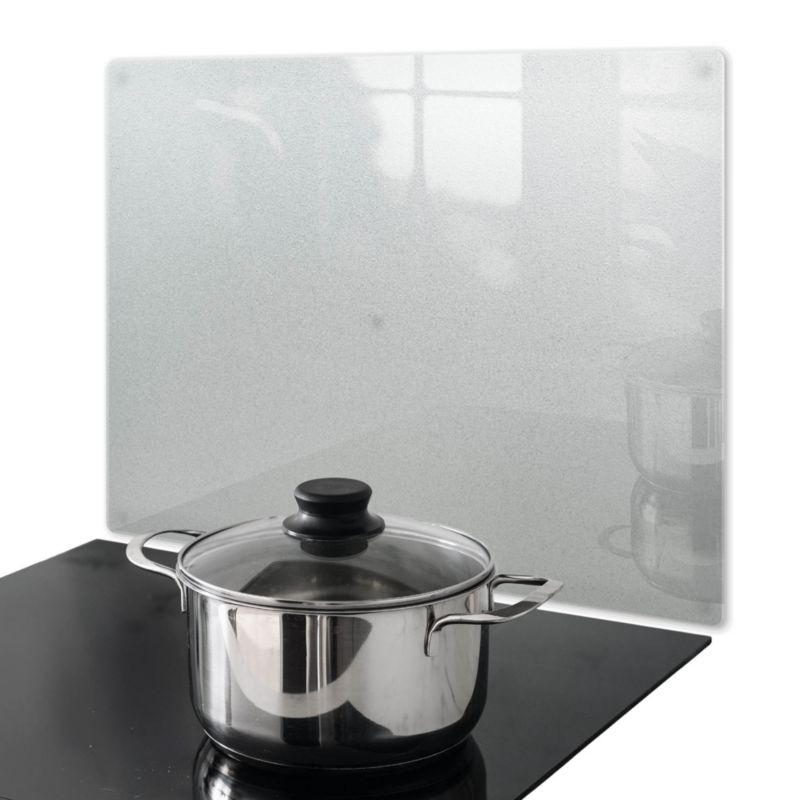 Osłona Płyty Indukcyjnej Wallfluent 52x40 cm Efekt Mrożonego Szkła Podkładka Pod Gorące Patelnie 1 szt.