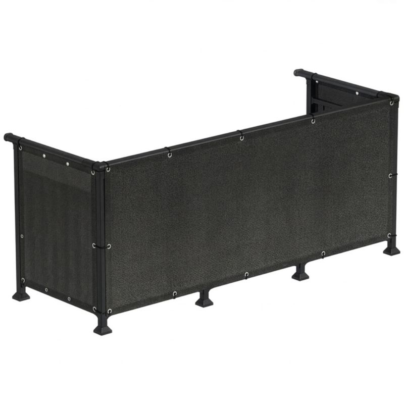 Osłona Springos balkonowa, maskująca 120x500 cm mata na balkon zacieniająca 95% antracytowa 1 szt.