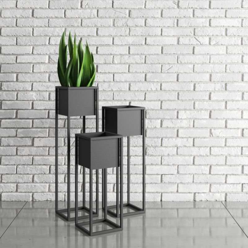 Osłonka na donicę Your Loft Design Black 23x23x75 Nantes M 1szt.