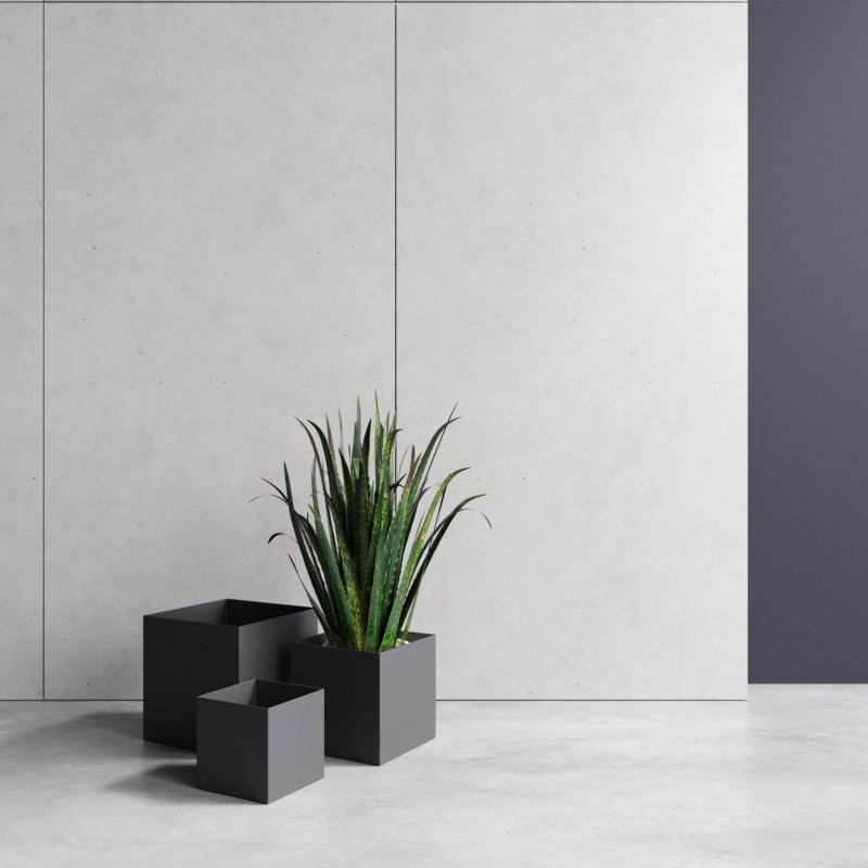 Osłonka na donicę Your Loft Design Black 25x25x25 Vannes M 1szt.