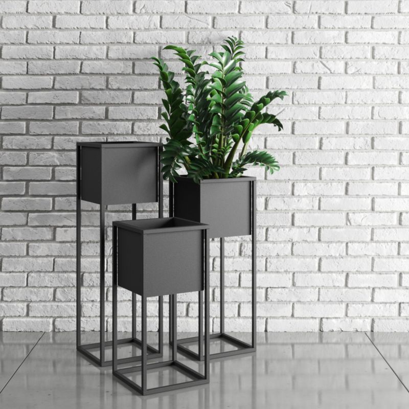 Osłonka na donicę Your Loft Design Black 28x28x60 Monaco S 1szt.