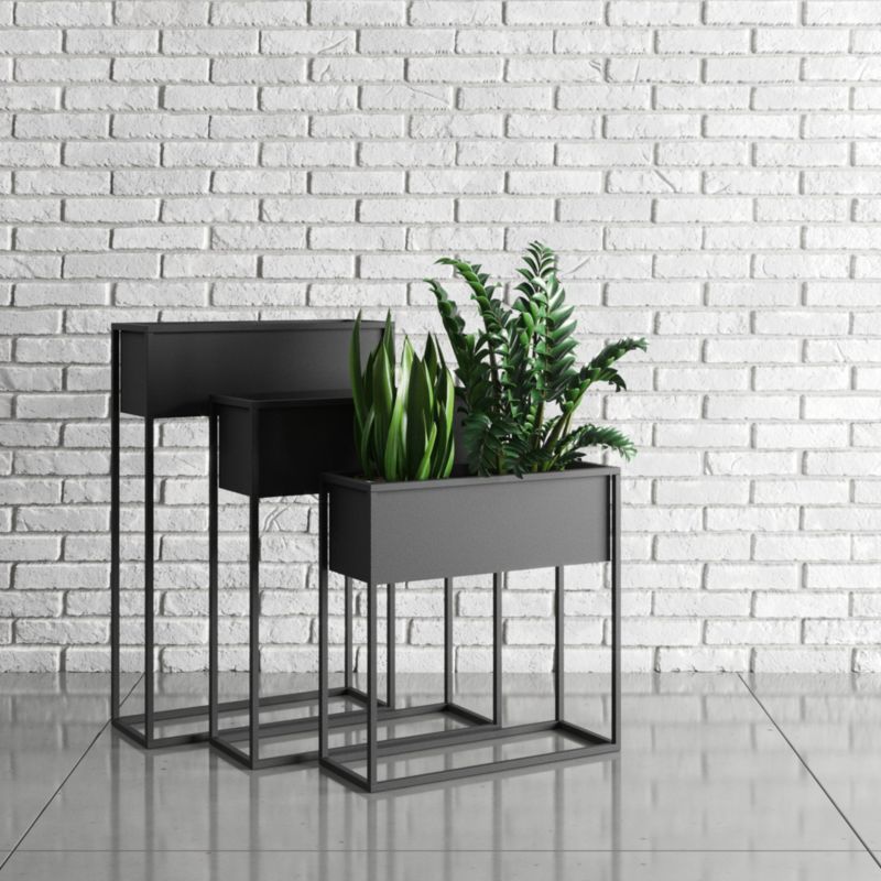 Osłonka na donicę Your Loft Design Black 60x23x90 Marsylia L 1szt.