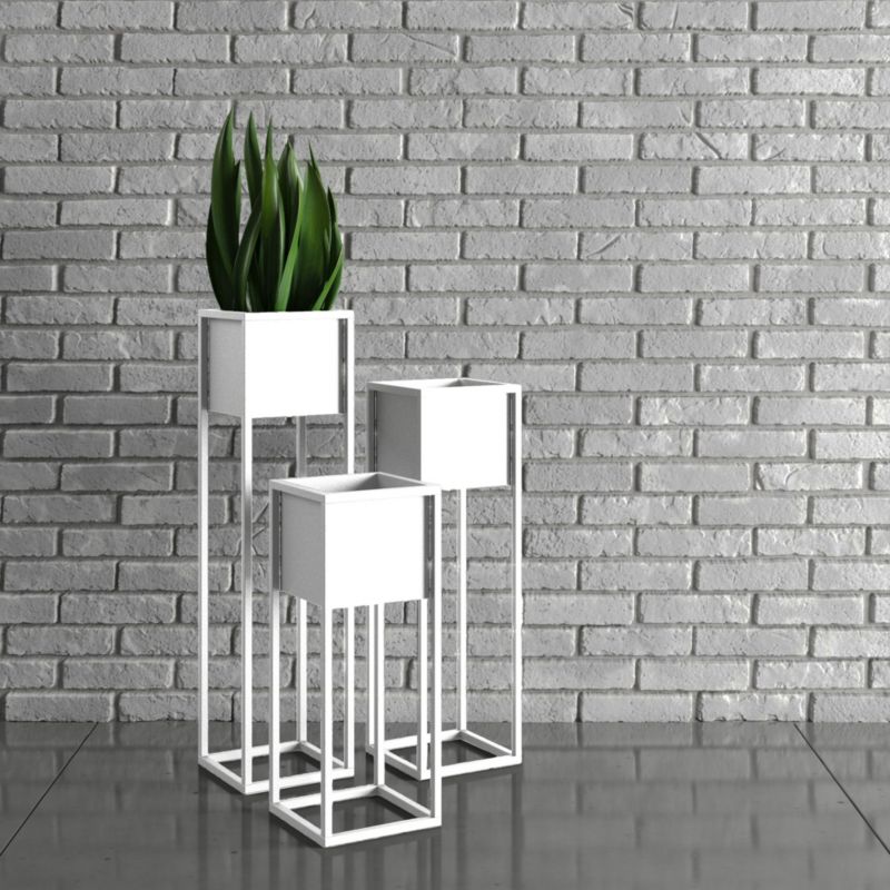 Osłonka na donicę Your Loft Design White 23x23x60 Nantes S 1szt.