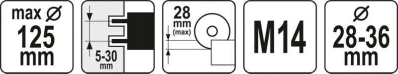 Osłona przeciwpyłowa Yato bruzdownica 125 mm