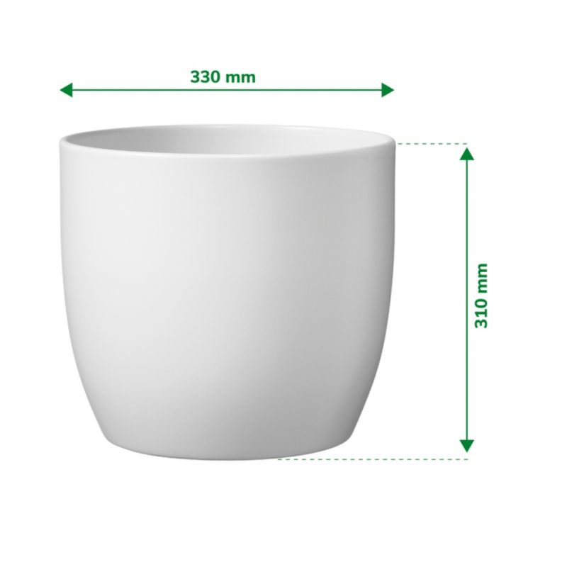 Osłonka ceramiczna Verve 27 cm biała