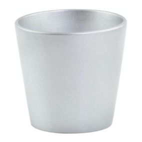 Osłonka doniczki 17 cm srebrna