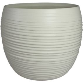 Osłonka doniczki Cermax 13 cm biały antyk