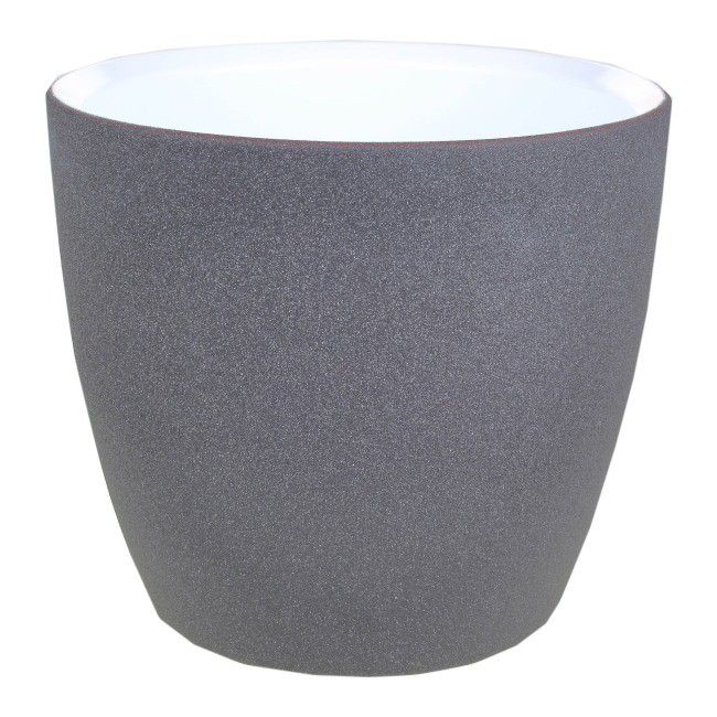 Osłonka doniczki Cermax 13 cm ciemny grafit
