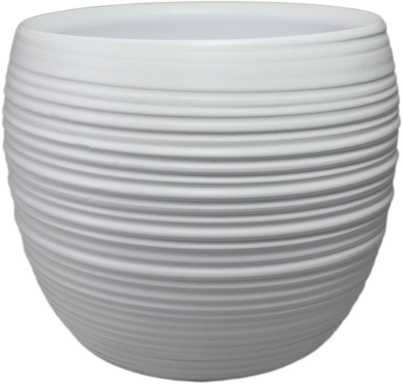 Osłonka doniczki Cermax 17 cm biały mat