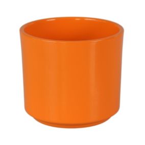 Osłonka doniczki cylinder 12 cm pomarańczowa
