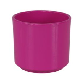 Osłonka doniczki cylinder 12 cm różowa