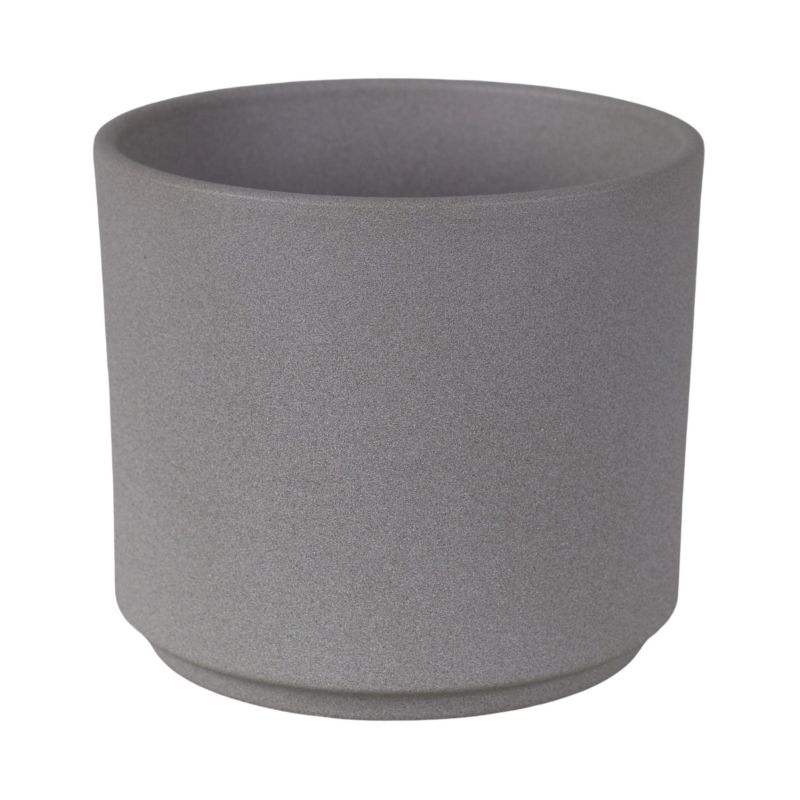 Osłonka doniczki cylinder 14 cm jasny grafit