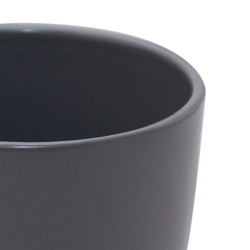 Osłonka doniczki GoodHome Emi 11 cm szara