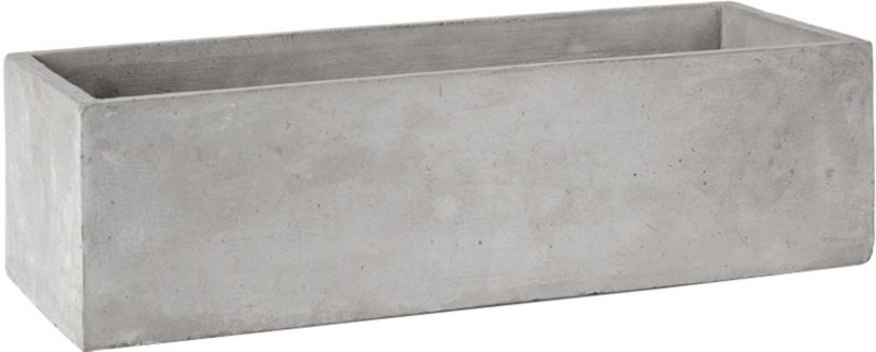 Osłonka doniczki rynna 22 cm szary beton