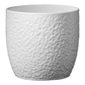 Osłonka doniczki Verve Boston biała 24 cm