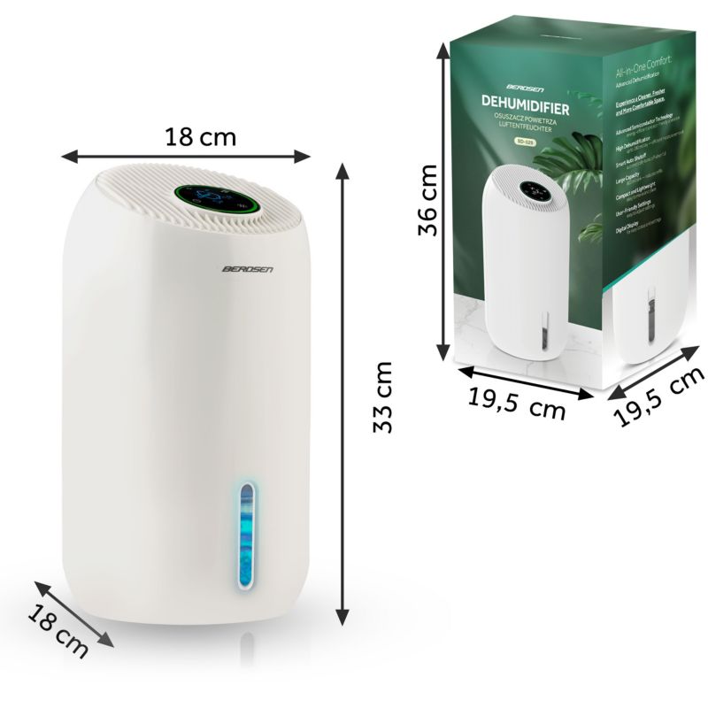 Osuszacz powietrza Berdsen pochłaniacz wilgoci 0,75l/24h timer 1szt.