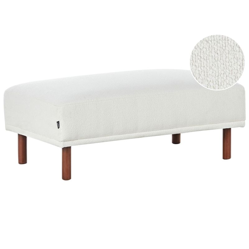 Otomana Holt Boucle Biały 1 szt.