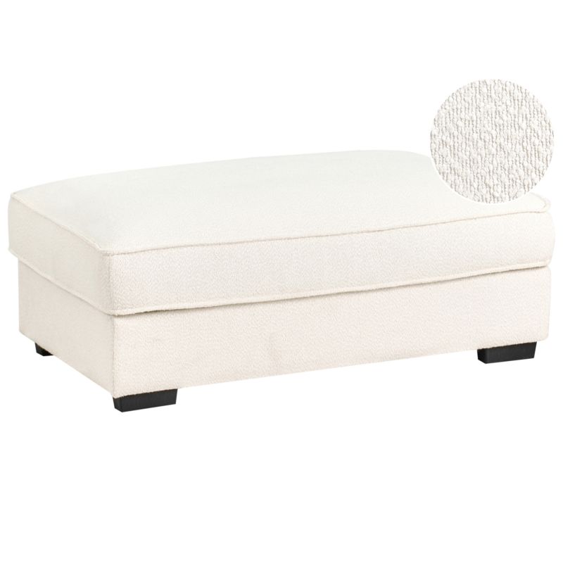 Otomana Renders Boucle Złamana biel 1 szt.