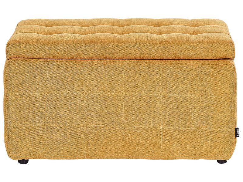 Otomana ze schowkiem Michigan Żółty 1 szt.
