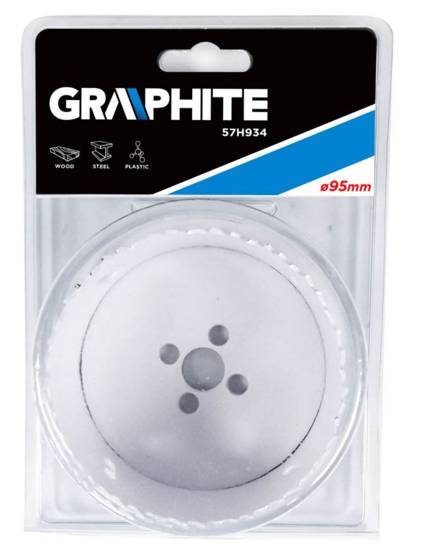 Otwornica bimetalowa GRAPHITE 95 mm progresywne uzębienie 1 szt.