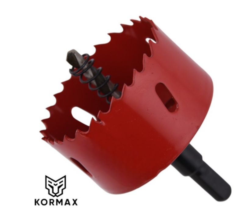 Otwornica bimetalowa Kormax 65mm HSS z uchwytem (OBMHSS65) - 1 szt.