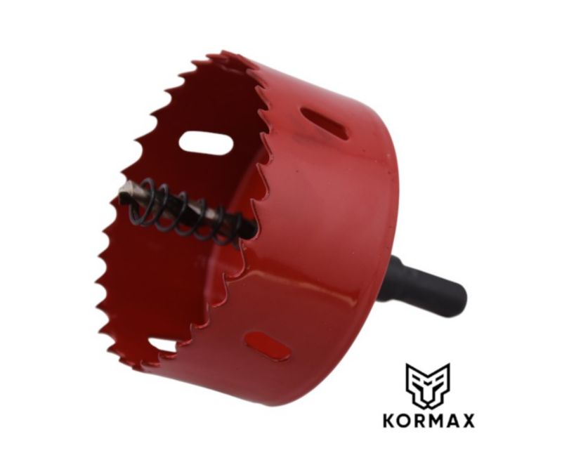 Otwornica bimetalowa Kormax 75mm HSS z uchwytem (OBMHSS75) - 1 szt.