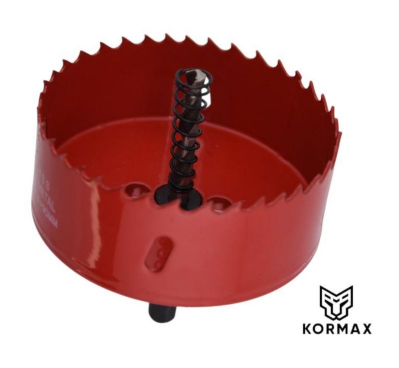 Otwornica bimetalowa Kormax 90mm HSS z uchwytem (OBMHSS90) - 1 szt.