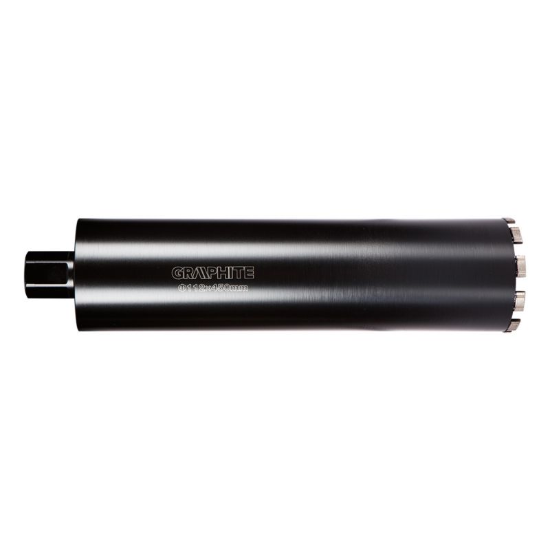 Otwornica diamentowa do wiertnicy GRAPHITE 112 x 450 mm x 10T wykonana z solidnej stali 1 szt.