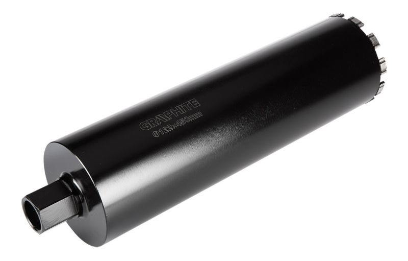Otwornica diamentowa do wiertnicy GRAPHITE 122 x 450 mm x 11T wykonana z solidnej stali 1 szt.