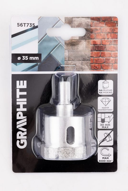 Otwornica diamentowa GRAPHITE 35 mm 1 szt