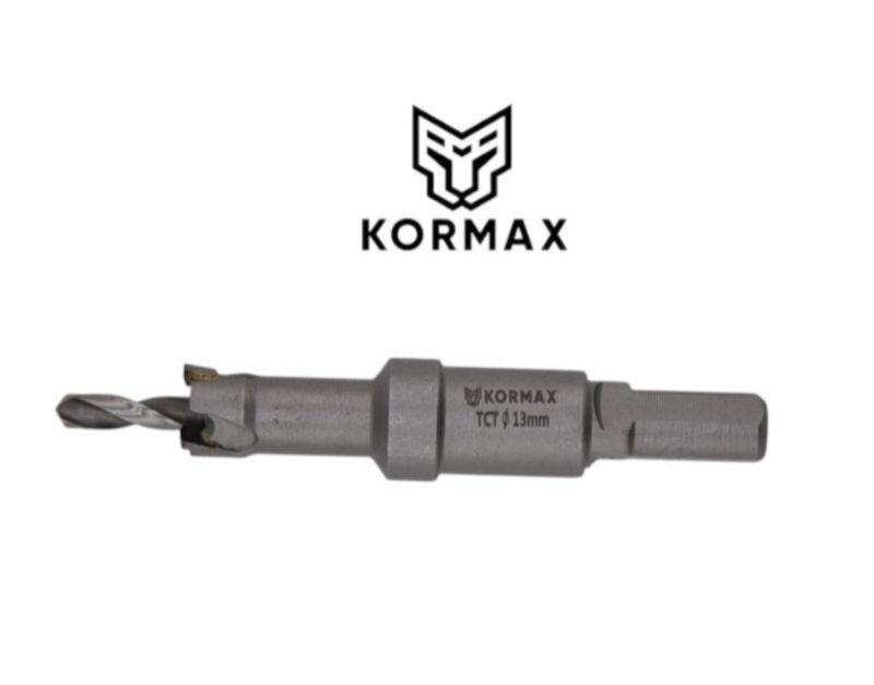 Otwornica do metalu Kormax 13mm x 25mm wiertło koronowe z węglikiem TCT ...