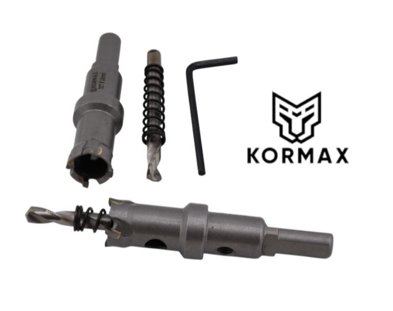 Otwornica do metalu Kormax 18mm x 25mm wiertło koronowe z węglikiem TCT krótkie (TCTJK18)
