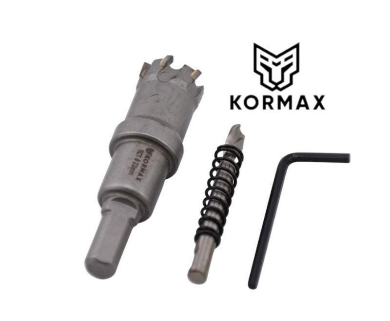 Otwornica do metalu Kormax 22mm x 25mm wiertło koronowe z węglikiem TCT krótkie (TCTJK22) - 1 szt.