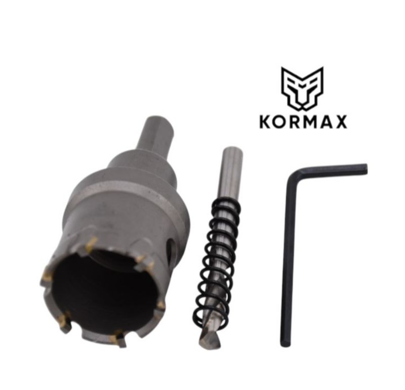 Otwornica do metalu Kormax 32mm x 25mm wiertło koronowe z węglikiem TCT krótkie (TCTJK32) - 1 szt.