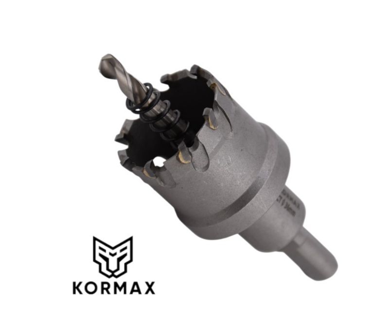 Otwornica do metalu Kormax 36mm x 25mm wiertło koronowe z węglikiem TCT ...