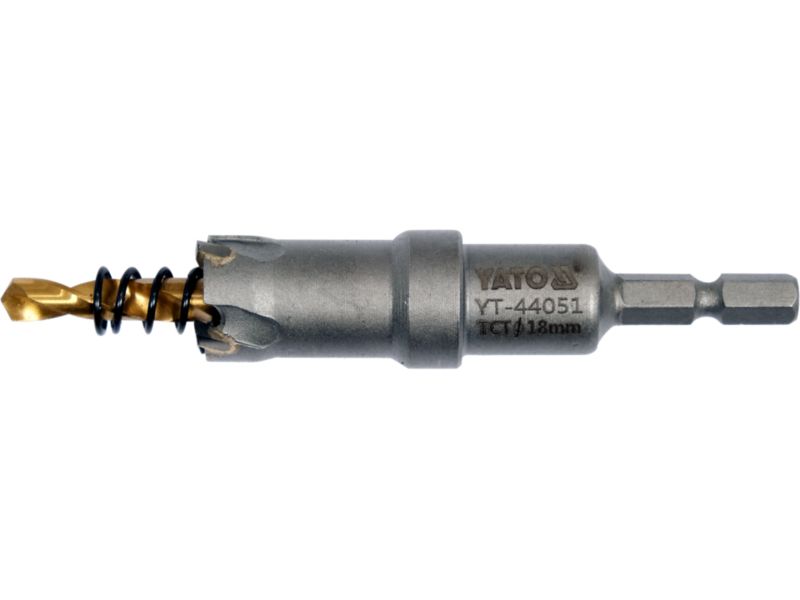 Otwornica do metalu Yato węglik spiekany TCT 18 mm