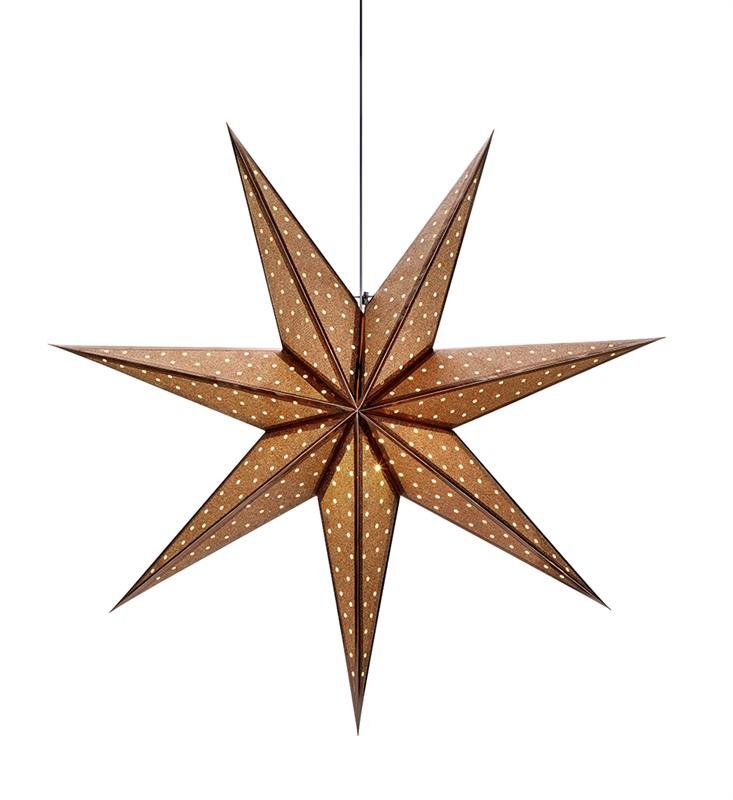 Ozdoba wisząca świetlna Gwiazda 45cm brązowy GLITTER 705793 Markslojd 1 szt.