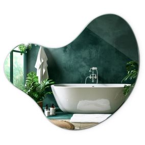 Ozdobne lustro Tulup 58 x 58 organiczne do łazienki 1 szt.