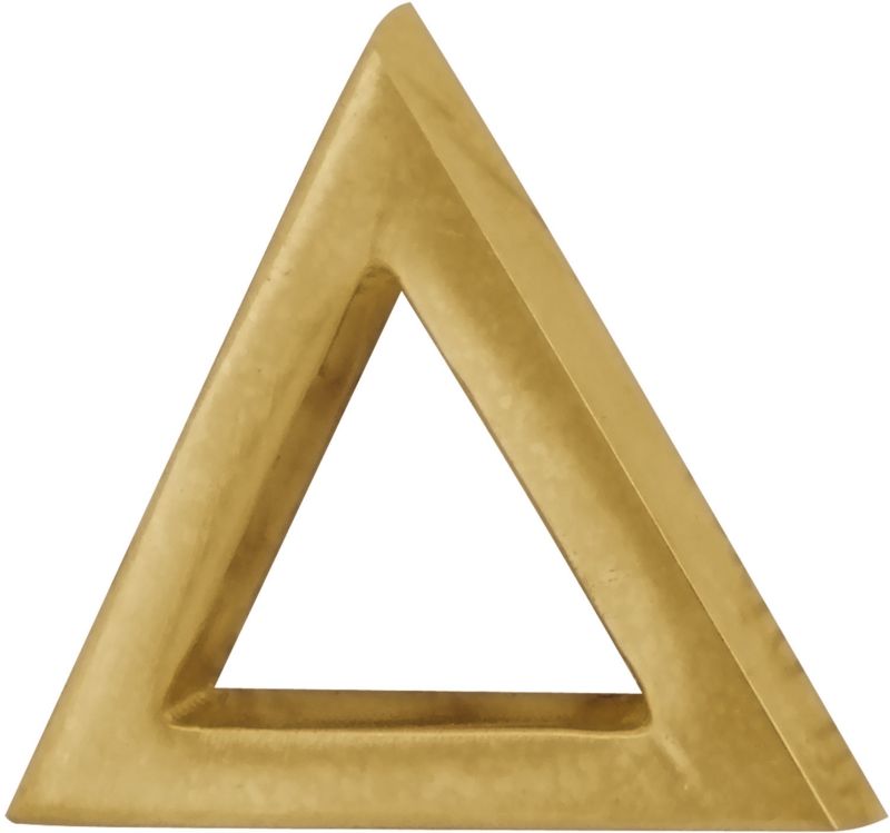 Oznaczenie WC trójkąt patyna