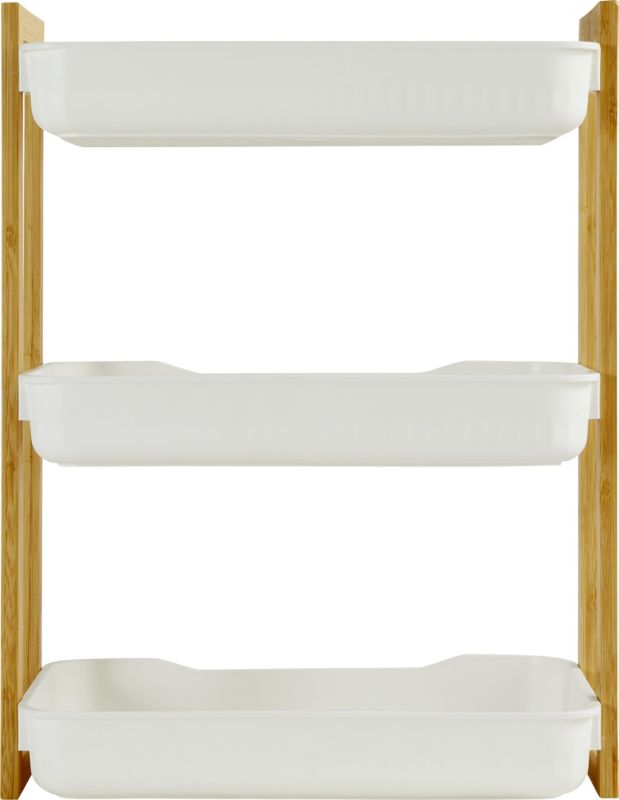 Półka łazienkowa 3-poziomowa Natureo 5Five Simply Smart biała 45 x 20,5 cm 1 szt.