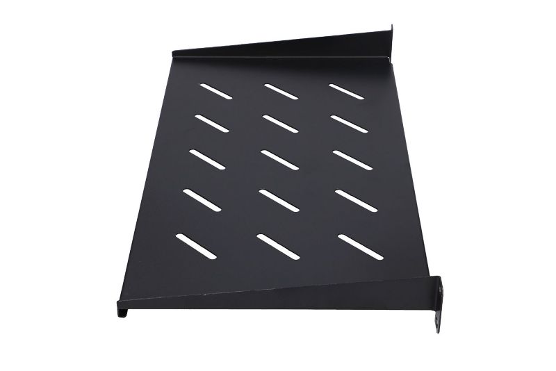 Półka Extralink 1U 250mm Czarna 19", do szaf wiszących