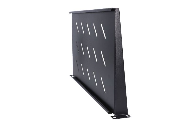 Półka Extralink 1U 250mm Czarna 19", do szaf wiszących