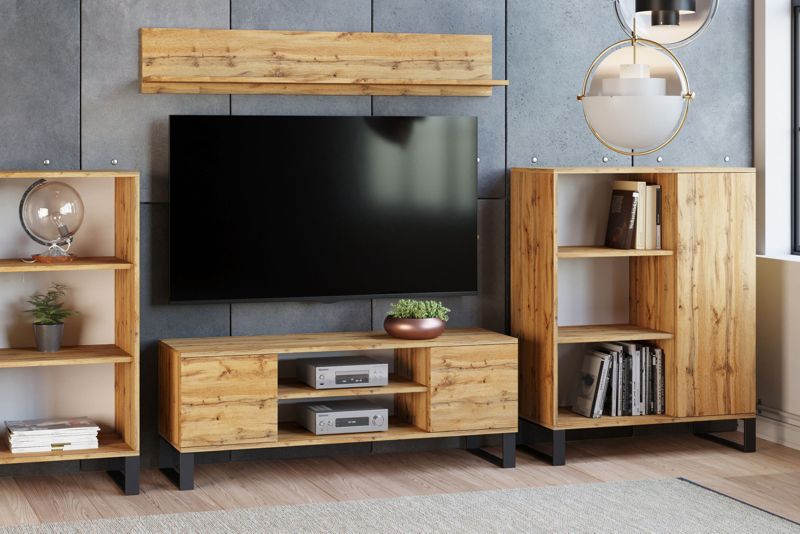 Półka Kobi  Shelf 100 cm dąb craft złoty 1 szt.