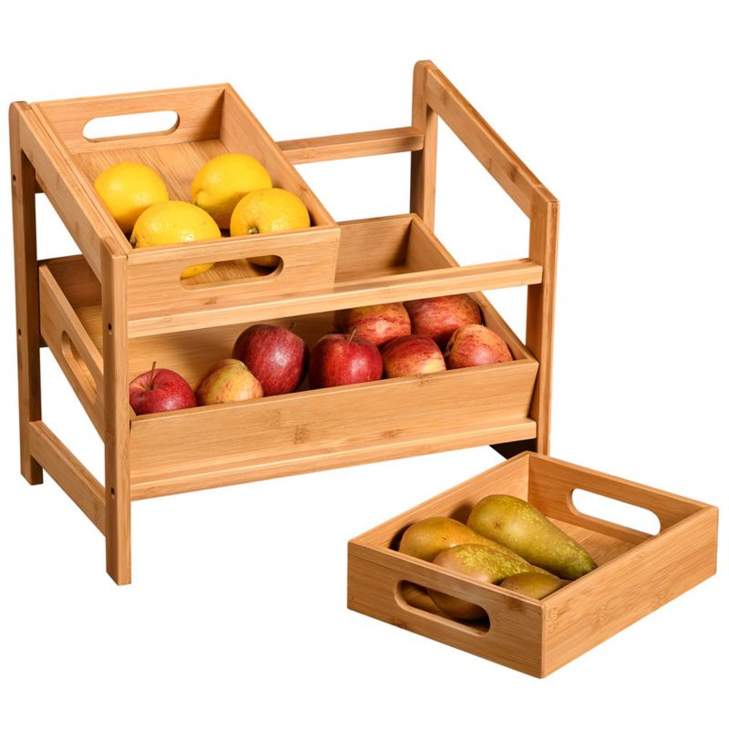 Półka kuchenna bambusowa Kesper brąz h40x35 cm 1 szt.